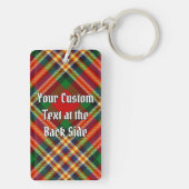 Clan MacGill Wappen über Tartan Schlüsselanhänger (Rückseite)