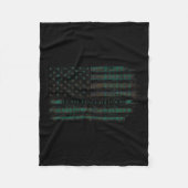 Clan Macgillivray Hunting Scottish Tartan Us Flag Fleecedecke (Vorderseite)