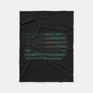 Clan Macgillivray Hunting Scottish Tartan Us Flag Fleecedecke