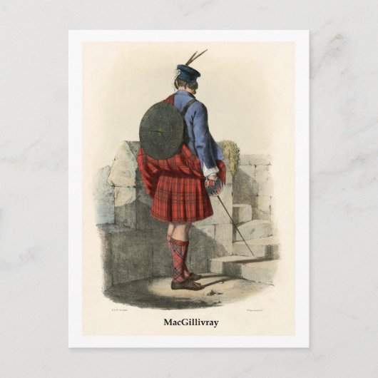 Clan MacGillivray Postkarte (Vorderseite)
