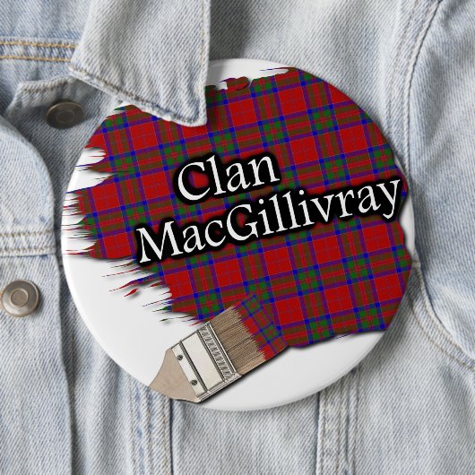 Clan MacGillivray Tartan Paint Brush Button (Beispiel)