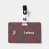 Clan MacGowan Tartan Ausweis (Vorderseite mit Clip)