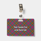 Clan MacGowan Tartan Ausweis (Rückseite mit Clip)