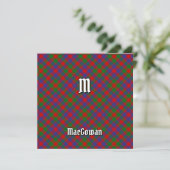 Clan MacGowan Tartan Einladung (Stehend Vorderseite)