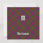 Clan MacGowan Tartan Einladung (Vorderseite)