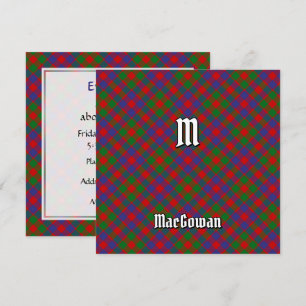 Clan MacGowan Tartan Einladung