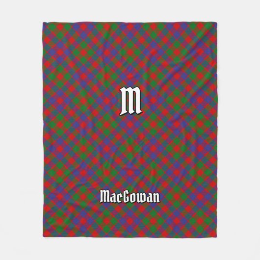 Clan MacGowan Tartan Fleecedecke (Vorderseite)