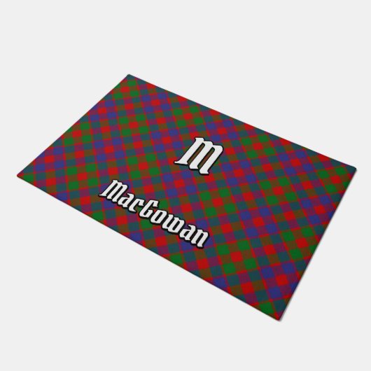 Clan MacGowan Tartan Fußmatte (Schrägansicht)