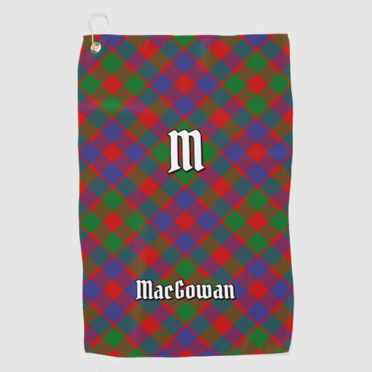 Clan MacGowan Tartan Golfhandtuch (Vorderseite)
