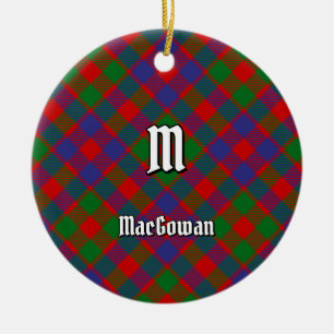 Clan MacGowan Tartan Keramik Ornament