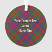 Clan MacGowan Tartan Ornament (Rückseite)