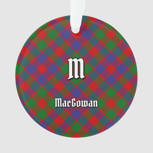 Clan MacGowan Tartan Ornament (Vorderseite)