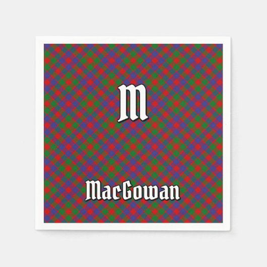 Clan MacGowan Tartan Serviette (Vorderseite)