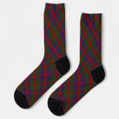 Clan MacGowan Tartan Socken (Linkes Detail)