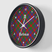 Clan MacGowan Tartan Uhr (Winkel)