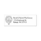 Clan MacGowan Wappen & Address Selbstfarbige Brief Permastempel (Design)