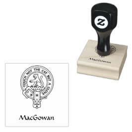 Clan MacGowan Wappen Rubber Briefmarke Gummistempel