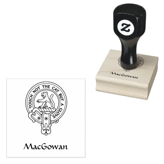 Clan MacGowan Wappen Rubber Briefmarke Gummistempel (Stempel)
