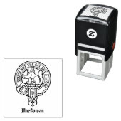 Clan MacGowan Wappen Selbstfarbige Briefmarke Permastempel (Beispiel)