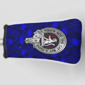 Clan MacGowan Wappen & Tartan auf Thistle Golf Headcover (Vorderseite)