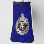 Clan MacGowan Wappen & Tartan auf Thistle Golf Headcover (Rotieren 90)