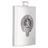 Clan MacGowan Wappen & Tartan Flachmann (Rechts)
