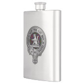 Clan MacGowan Wappen & Tartan Flachmann (Links)