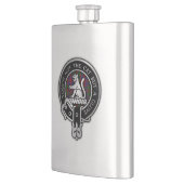 Clan MacGowan Wappen & Tartan Flachmann (Links)