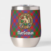 Clan MacGowan Wappen über Tartan (Vorderseite)