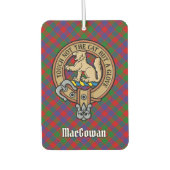 Clan MacGowan Wappen über Tartan Autolufterfrischer (Vorderseite)