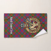 Clan MacGowan Wappen über Tartan Badhandtuch Set (Handtuch)