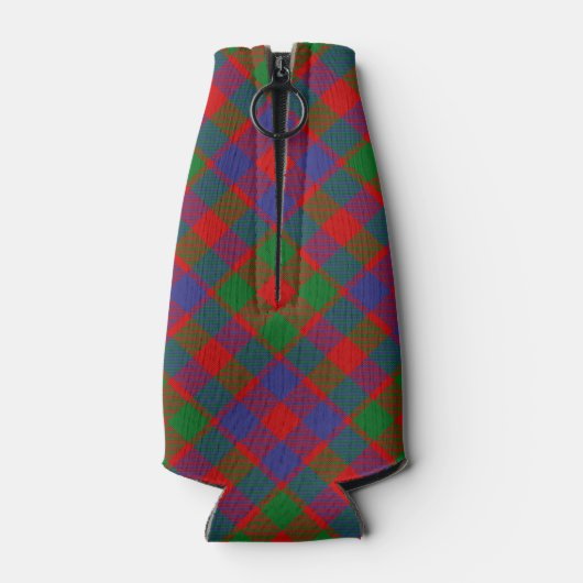Clan MacGowan Wappen über Tartan Flaschenkühler (Rückseite)