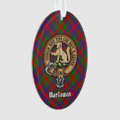 Clan MacGowan Wappen über Tartan Ornament (Vorderseite)
