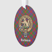 Clan MacGowan Wappen über Tartan Ornament (Vorderseite)