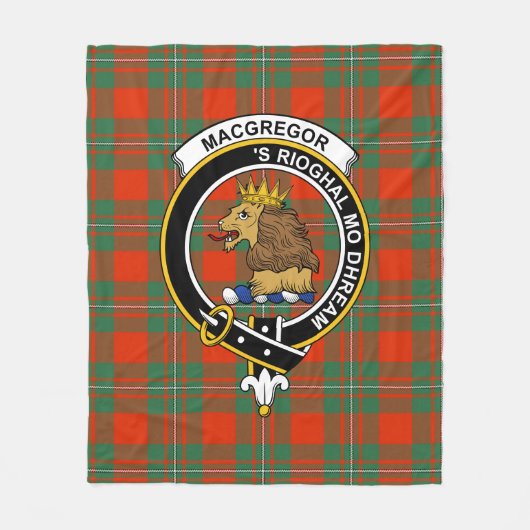 Clan MacGregor Ancient Tartan Kariert Fleecedecke (Vorderseite)