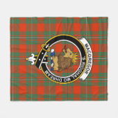 Clan MacGregor Ancient Tartan Kariert Fleecedecke (Vorderseite (Horizontal))