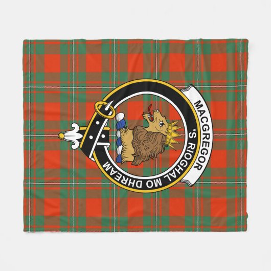 Clan MacGregor Ancient Tartan Kariert Fleecedecke (Vorderseite (Horizontal))