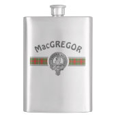 Clan MacGregor (Edit) Wappen & Tartan Flask Flachmann (Vorderseite)