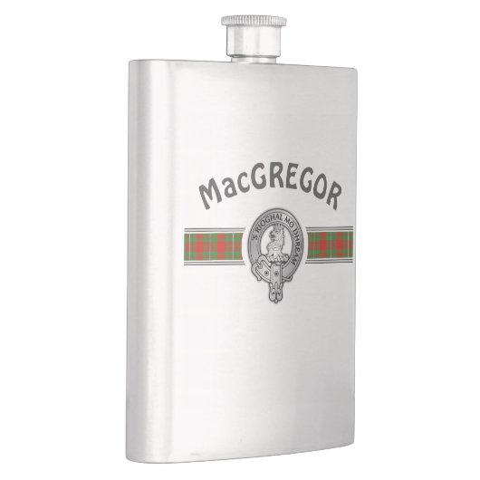 Clan MacGregor (Edit) Wappen & Tartan Flask Flachmann (Rechts)