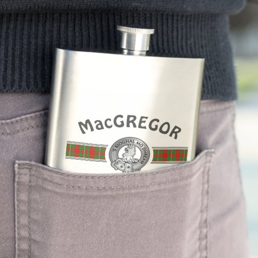 Clan MacGregor (Edit) Wappen & Tartan Flask Flachmann (Beispiel)