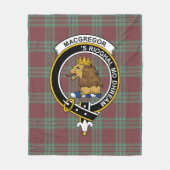 Clan MacGregor Jagd Altes Tartan Kariert Fleecedecke (Vorderseite)