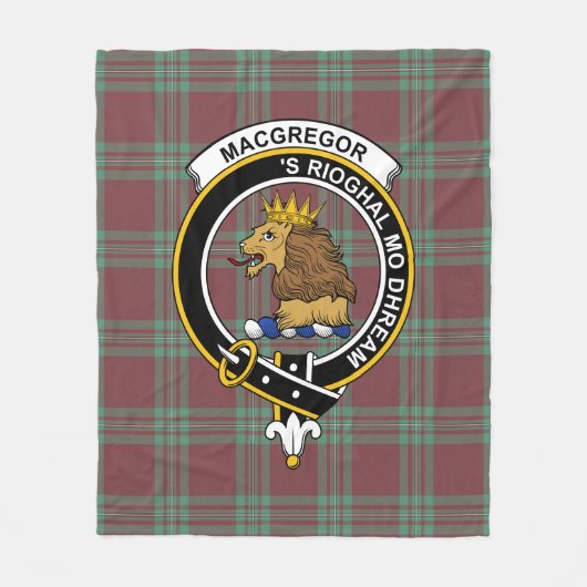 Clan MacGregor Jagd Altes Tartan Kariert Fleecedecke (Vorderseite)