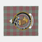 Clan MacGregor Jagd Altes Tartan Kariert Fleecedecke (Vorderseite (Horizontal))