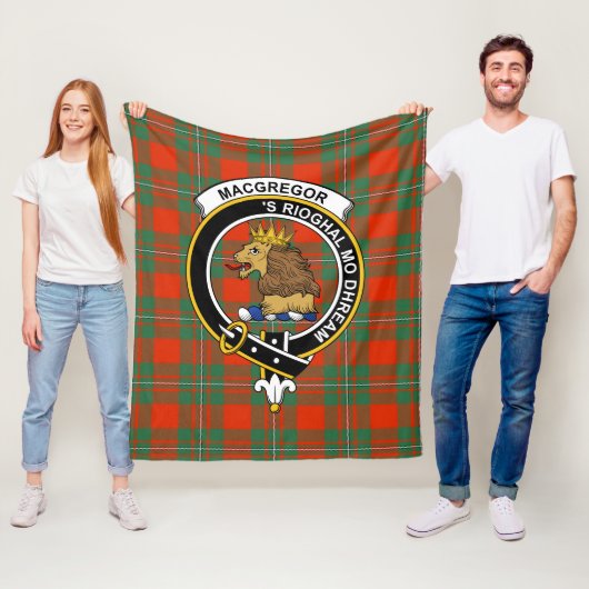 Clan MacGregor Modern Tartan Kariert Fleecedecke (Beispiel)