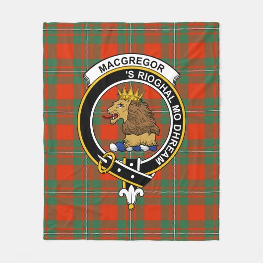 Clan MacGregor Modern Tartan Kariert Fleecedecke (Vorderseite)