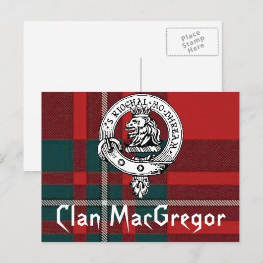 Clan MacGregor Postcards Postkarte (Vorne/Hinten)