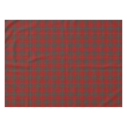 Clan MacGregor Red & Forest Green Scottish Tartan Tischdecke (Vorderseite (Horizontal))