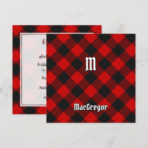 Clan MacGregor Rob Roy Tartan Einladung