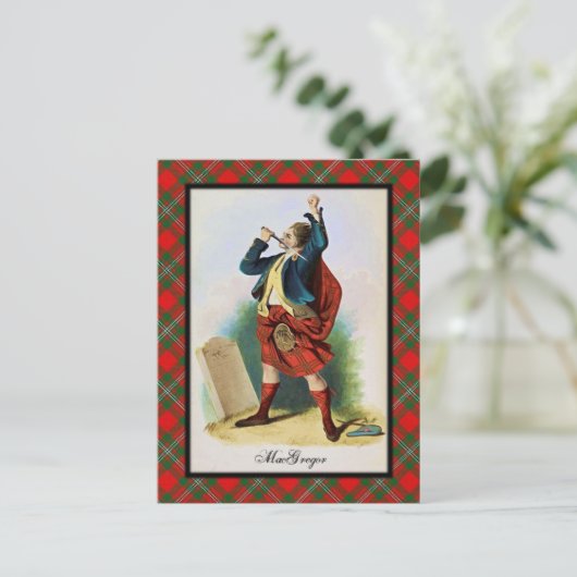Clan MacGregor Scottish Dreams Postcard Postkarte (Stehend Vorderseite)