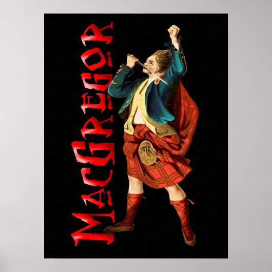 Clan MacGregor Scottish Highland Dream Poster (Vorne)
